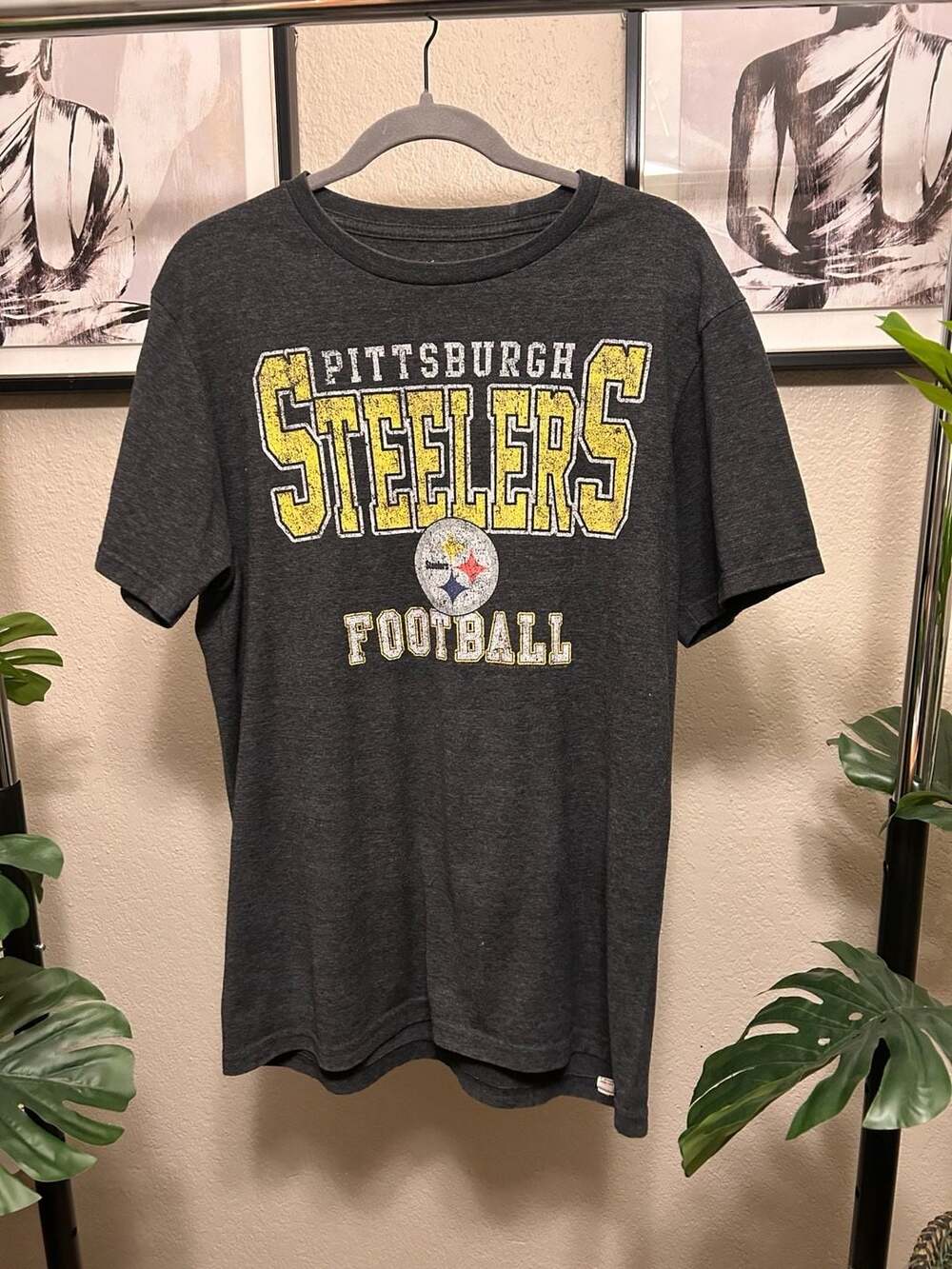 Pittsburgh Steelers NFL Team Apparel Men's Short Sleeve T-Shirt - Large F7